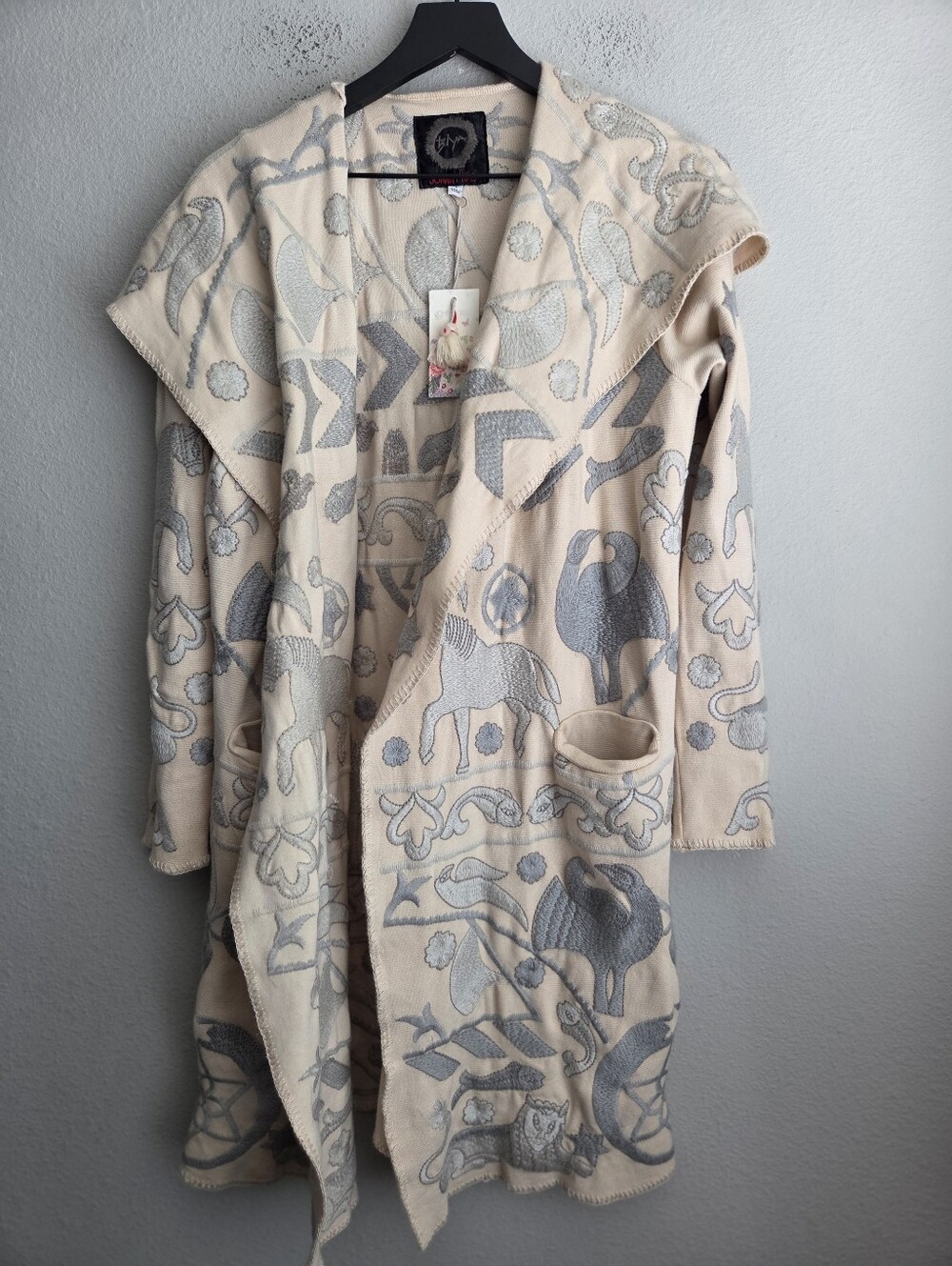 Johnny Was Biya Filone Hooded Duster size S NWT - Picture 4 of 8